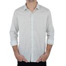 Camisa Masculina Docthos ML Slim Xadrez Off White - 2498