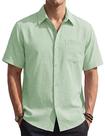 Camisa masculina EKLENTSON Button Down de manga curta Hawaiian M