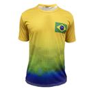 Camisa Masculina Especial da Copa Camiseta Verde e Amarela Raju