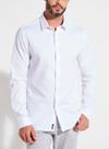 Camisa Masculina Forum Original Modelo Slim Fit Branca Confortável Versátil Manga Comprida Caimento Impecável Camisa Masculina Forum Original Modelo Slim Fit Branca Confortável Versátil Manga Comprida Caimento Impecável