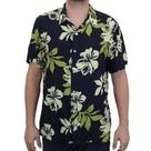 Camisa Masculina Freesurf MC Geo Flowers Preta - 110501
