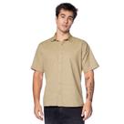Camisa Masculina Gangster Texturizada Verde Claro