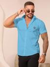 Camisa Masculina Gola Polo Elegante PitBull Jeans 93385 Cor:Azul BebêTamanho:G Camisa Masculina Gola Polo Elegante PitBull Jeans 93385 Cor:Azul BebêTamanho:G