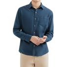 Camisa Masculina Hering ML Slim Linho Azul - K48F1RSI Camisa Masculina Hering ML Slim Linho Azul - K48F1RSI