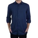 Camisa Masculina Highstil ML Slim Fit Marinho - 012592 Camisa Masculina Highstil ML Slim Fit Marinho - 012592