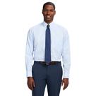 Camisa masculina IZOD com ajuste clássico Pinpoint Oxford Blue Stripe