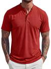 Camisa masculina MAGCOMSEN Henley de manga curta UPF 80+ poliéster Camisa masculina MAGCOMSEN Henley de manga curta UPF 80+ poliéster