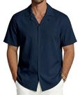 Camisa masculina MAGNIVIT, casual de praia, manga curta, tamanho L Camisa masculina MAGNIVIT, casual de praia, manga curta, tamanho L
