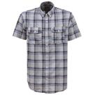 Camisa Masculina Manga Curta Xadrez Cinza TXC 38822 Camisa Masculina Manga Curta Xadrez Cinza TXC 38822