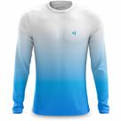 Camisa Masculina Manga Longa Camiseta Corrida Bike Estampada Proteção UV Durabilidade Estilo Fitness