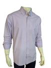 Camisa Masculina, Manga Longa, com bolso e botão na gola, 1835 Mod. regular, fácil de passar