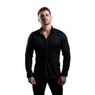 Camisa Masculina Manga Longa Slim Fit Elegante Camisa Masculina Manga Longa Slim Fit Elegante