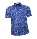 Camisa Masculina Marmorizada Azul