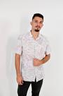Camisa Masculina Mc Comfort Foliage Branco - INDIVIDUAL Camisa Masculina Mc Comfort Foliage Branco - INDIVIDUAL