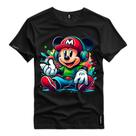 Camisa Masculina Mickey Mouse Fone Style -046 Estampado Camiseta Personalizada Malha Algodao