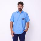 Camisa Masculina Modelo Social Tecido de Microfibra Manga Curta Camisa Masculina Modelo Social Tecido de Microfibra Manga Curta