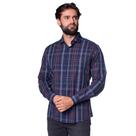 Camisa Masculina Pitt Slim Xadrez Marinho