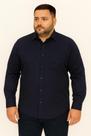 Camisa Masculina Plus Size Microfibra Manga Longa com Bolso Caw Camisa Masculina Plus Size Microfibra Manga Longa com Bolso Caw