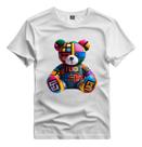 Camisa Masculina Premium Estampada Urso Colorido Desenho Camisa Masculina Premium Estampada Urso Colorido Desenho