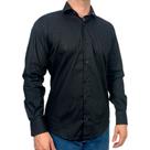 Camisa Masculina Preta Social Lisa Manga Longa Sr Camisa Masculina Preta Social Lisa Manga Longa Sr