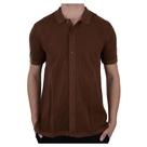 Camisa Masculina Reserva MC Gola Polo Tricot Marrom - 0101