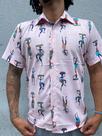 CAMISA MASCULINA Rosa de Botão Tamanho (P ,