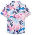 Camisa masculina SANGTREE de manga curta havaiana floral 2-3T