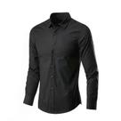 Camisa Masculina Slim Fit Anti-rugas - Manga Comprida, Respirável (Primavera/Outono)