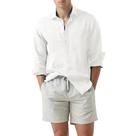 Camisa Masculina Slim Fit de Linho e Algodão - Manga Comprida - Tamanho Grande - Ideal para o Verão
