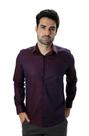 Camisa masculina slim fit maquinetada Roxa exclusiva marca luxo Camisa masculina slim fit maquinetada Roxa exclusiva marca luxo