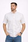 Camisa Masculina Slim Maquinetada Manga Curta com Botão na Gola Caw Camisa Masculina Slim Maquinetada Manga Curta com Botão na Gola Caw