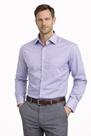 Camisa Masculina Social Lilás Manga Longa Diament - Estilo e Conforto