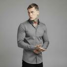 Camisa Masculina Social Manga Longa Slim Elastano Premium