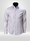 Camisa Masculina Social Manga Longa VRS Detalhe Lavanda
