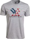 Camisa masculina Vortex Standard Stars and Stripes cinza mesclada