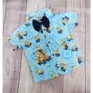 Camisa Menino Infantil Linha Premium Minions + Gravata