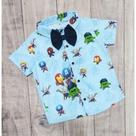 Camisa Menino Infantil Linha Premium Vingadores Baby + Gravata