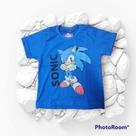 Camisa Menino Infantil Sonic Azul Camisa Menino Infantil Sonic Azul