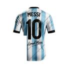 Camisa Messi NO.10 Para Homens E Crianças Camisa De Futebol Edição Comemorativa 10 Argentina