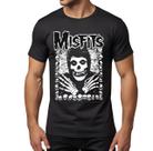 Camisa Misfits Camisa Estampada Banda Rock Unissex Básica