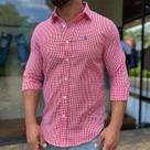 Camisa ml vichy classic vermelho gg