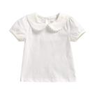 Camisa MODNTOGA Kids Baby Girl, gola de manga comprida branca 18-24M