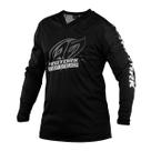 Camisa Motocross Adulto Insane Preta Off Road Gola V Trilha