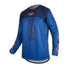 Camisa Motocross Cross ASW Azul Twister Ventilado Off Road