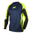 Camisa Motocross Mattos Pro Echoes Azul Trilha Off Road