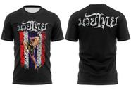 Camisa Muay Thai Joelhada Camiseta Lutador Competidor Kick Boxing