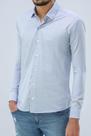 Camisa Ogochi Essencial Slim Azul Claro: