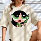 Camisa Oversized Feminina Meninas Superpoderosas Todas Personagens Versão Unissex