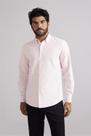 Camisa Oxford Slim Fit - Rosa Claro