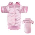 Camisa para cães MEEYI Lapel Silk Soft Sleepwear Pink M